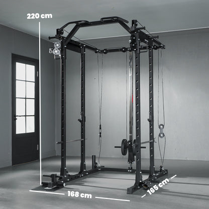 Cable Crossover Machine, 300kg Multi Gym Cable Pulley System