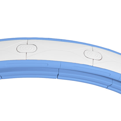 Smart Weighted Hula Hoop with 16 Detachable Knots, Light Blue