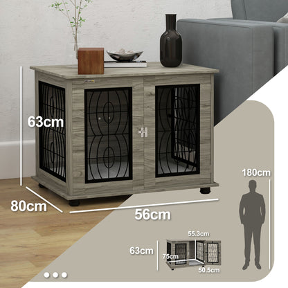 Dog Crate Furniture, End Table for Medium Dogs w/ Cushion