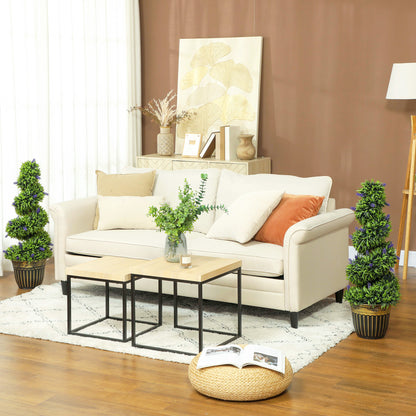 Set of 2 Decorative Artificial Plants with Lavender and Pot, 90cm