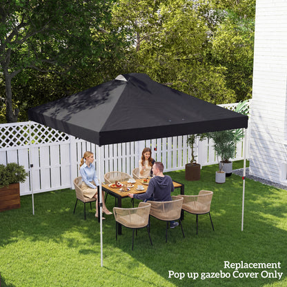 gazebo roof replacement UV50+ Waterproof 3x3(m) Black