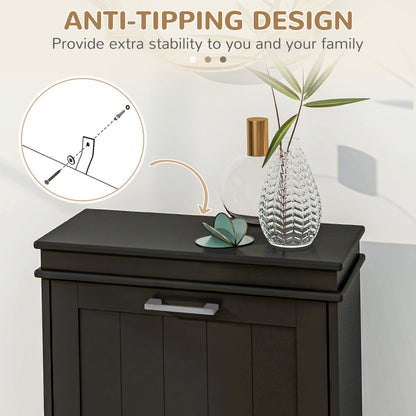 3 Drawer File Cabinet Rolling Filing Cabinet for A4 and Letter Black