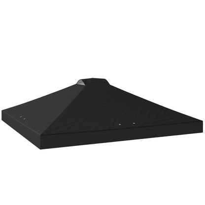 gazebo roof replacement UV50+ Waterproof 3x3(m) Black