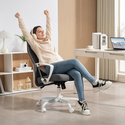 High Back Office Chair, Computer Desk Chair for Home, Grey