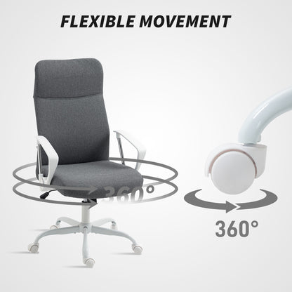 High Back Office Chair, Computer Desk Chair for Home, Grey