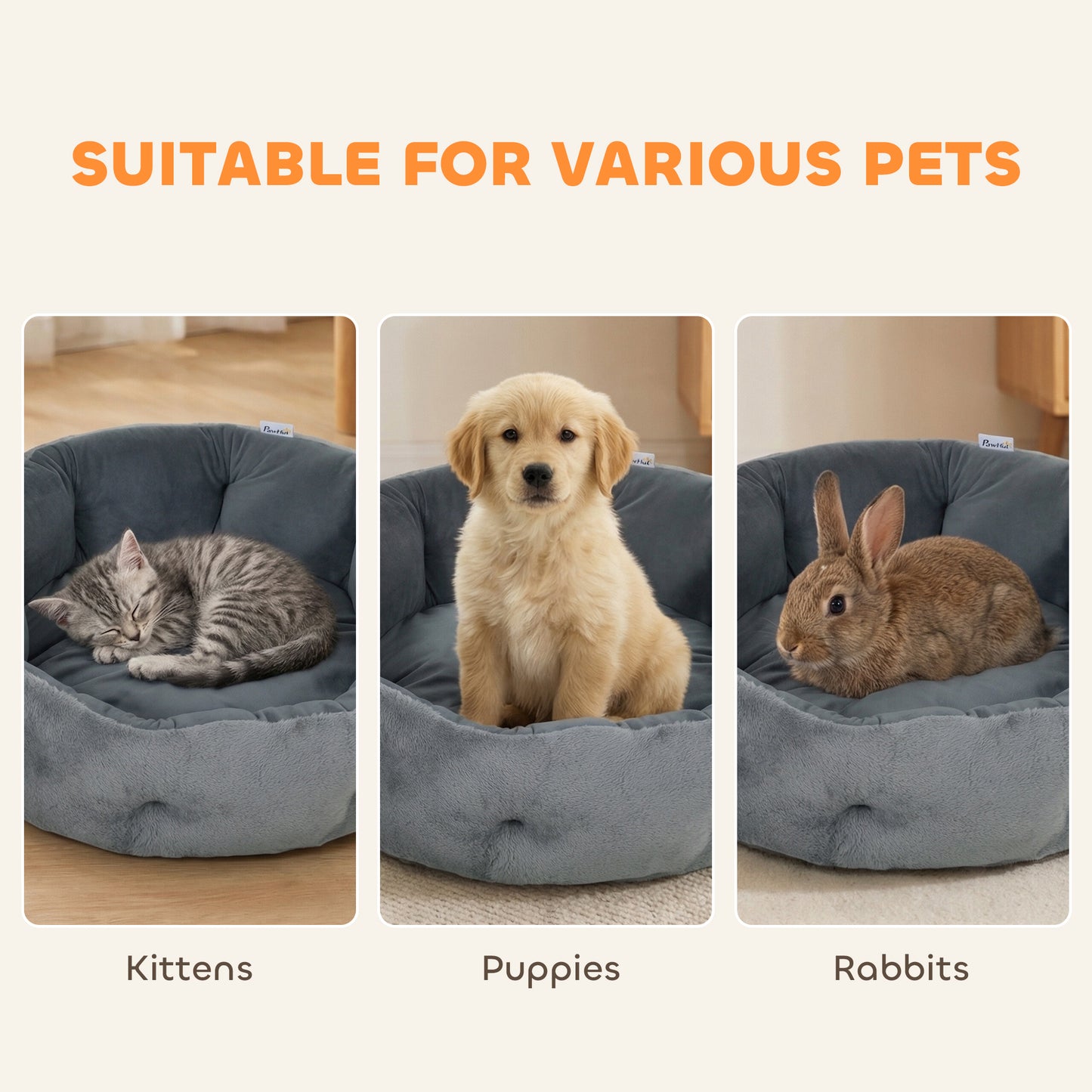 Cat Bed, Dog Pet Bed for Indoor Cats and Small Dogs
