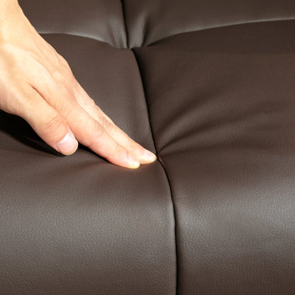 Warehouse Clearance Sale - Massage Recliner Chair with Footstool and Hidden Storage, Dark Brown