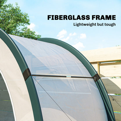 Foldable Small Greenhouse, Mini Greenhouse with PE Base, Green