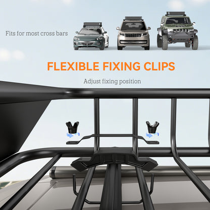 90.7 kg Universal Roof Rack Basket, Steel Car Rooftop Luggage Holder