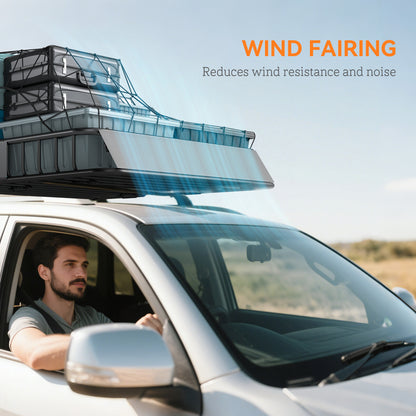 90.7 kg Universal Roof Rack Basket, Steel Car Rooftop Luggage Holder