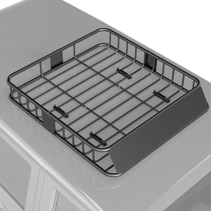 90.7 kg Universal Roof Rack Basket, Steel Car Rooftop Luggage Holder