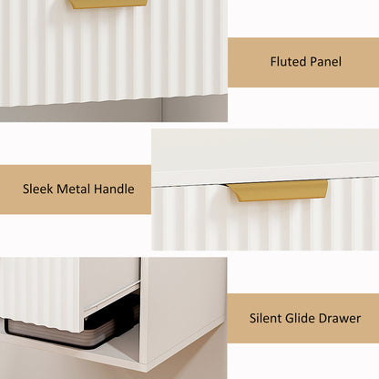 Floating Nightstands Set of 2, Modern Wall Mounted Bedside Tables
