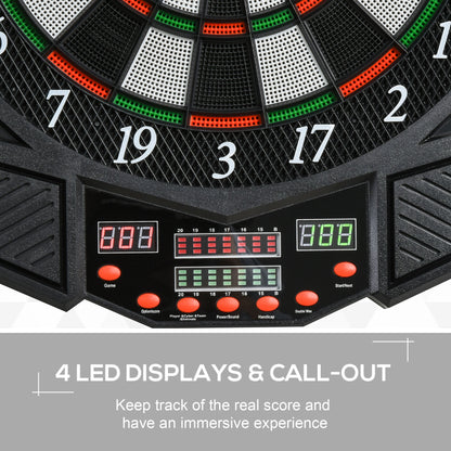 27 Games Dart Board Dartboard Set Electronic LED Darts Game Display Party