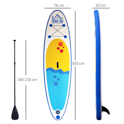 10ft Inflatable Surfing Boards W/ Paddle, Fix Bag, Air Pump, Backpack