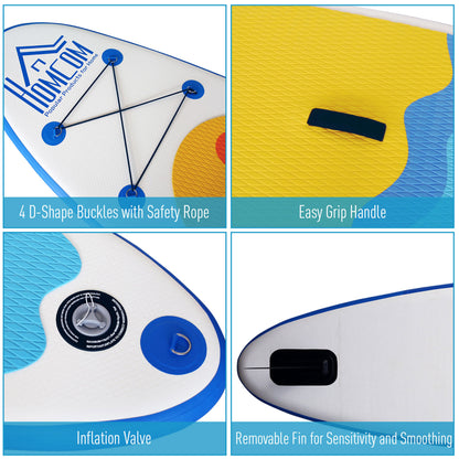 10ft Inflatable Surfing Boards W/ Paddle, Fix Bag, Air Pump, Backpack
