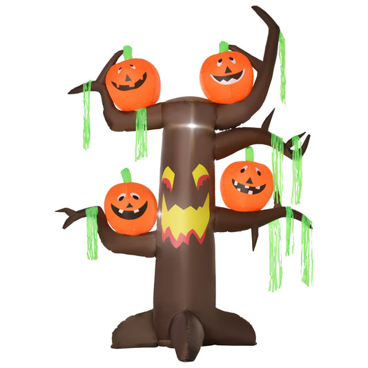 Inflatable Halloween Ghost Tree Pumpkins LED Lights Indoor Outdoor