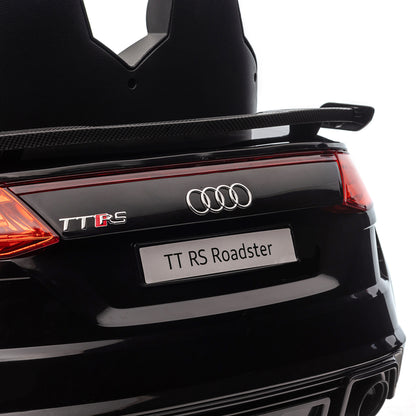 12V Battery Licensed Audi TT RS Ride-On Car w/ Remote, Headlight - Black