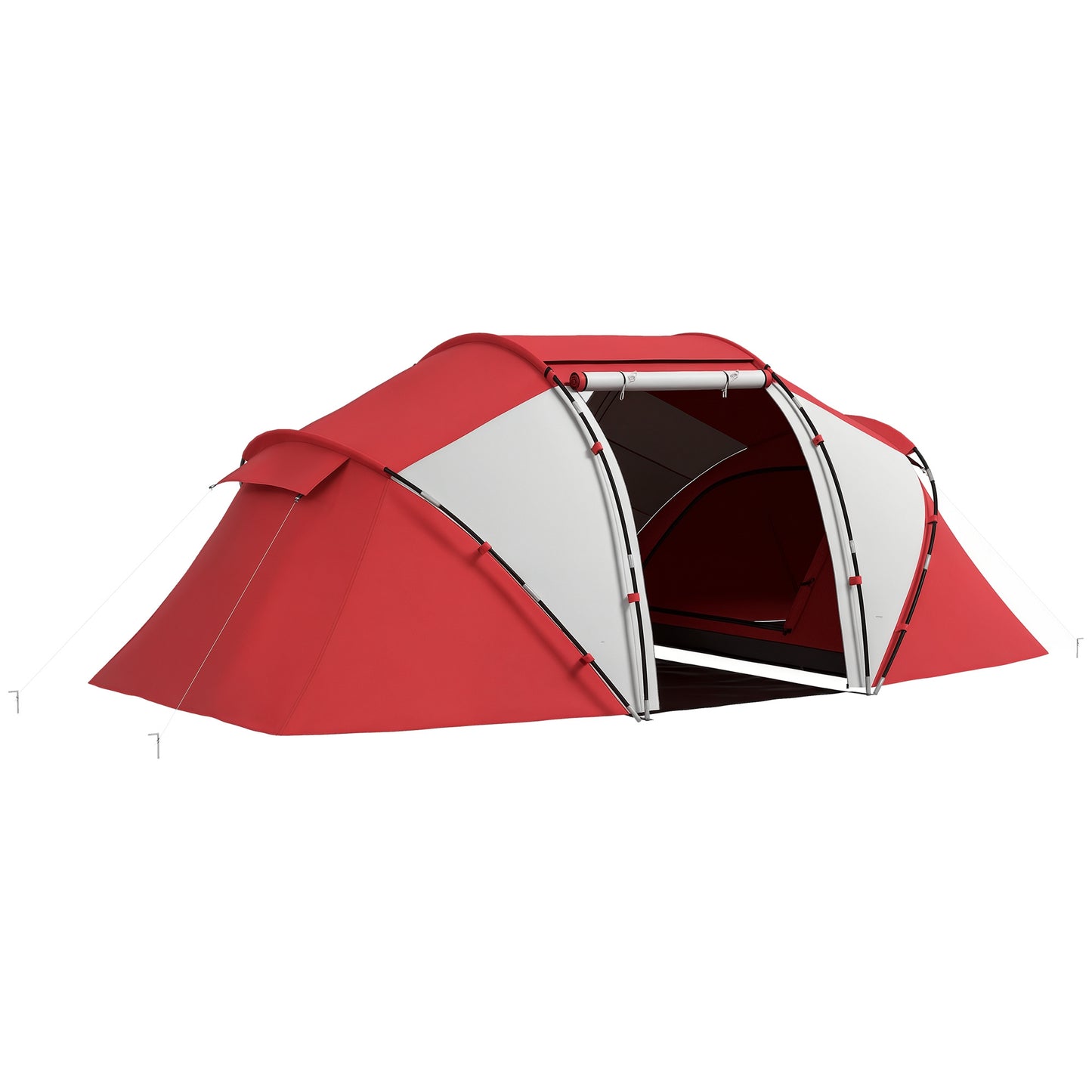 4-6 Persons Camping Tent Dome Family Travel Group Hiking Room Fishing