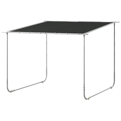 3 x 3(m) Mobile Pergola Kit, Portable Garden Gazebo with Wheels, Sandbags, Steel Frame, UV-Resistant