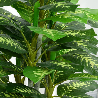 Artificial Evergreen Tree Fake Plant in Pot Indoor Outdoor Decor
