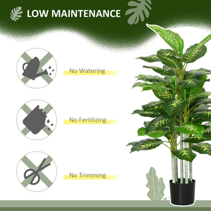 Artificial Evergreen Tree Fake Plant in Pot Indoor Outdoor Decor