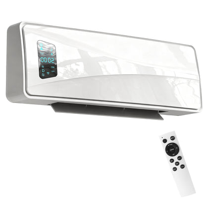2000W Ceramic Electric Heater with Fan, Wall Heater, White