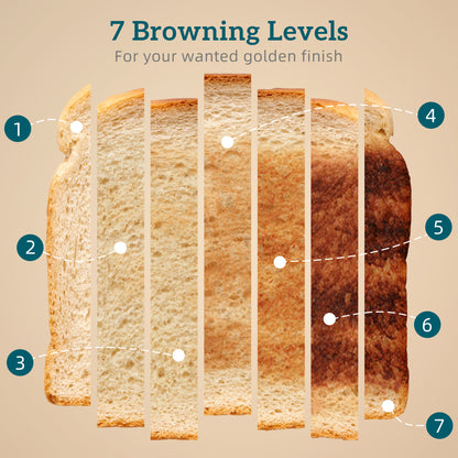 1.7L 3000W Rapid Boil Kettle and 4 Slice Toaster Set Crumb Tray Tan