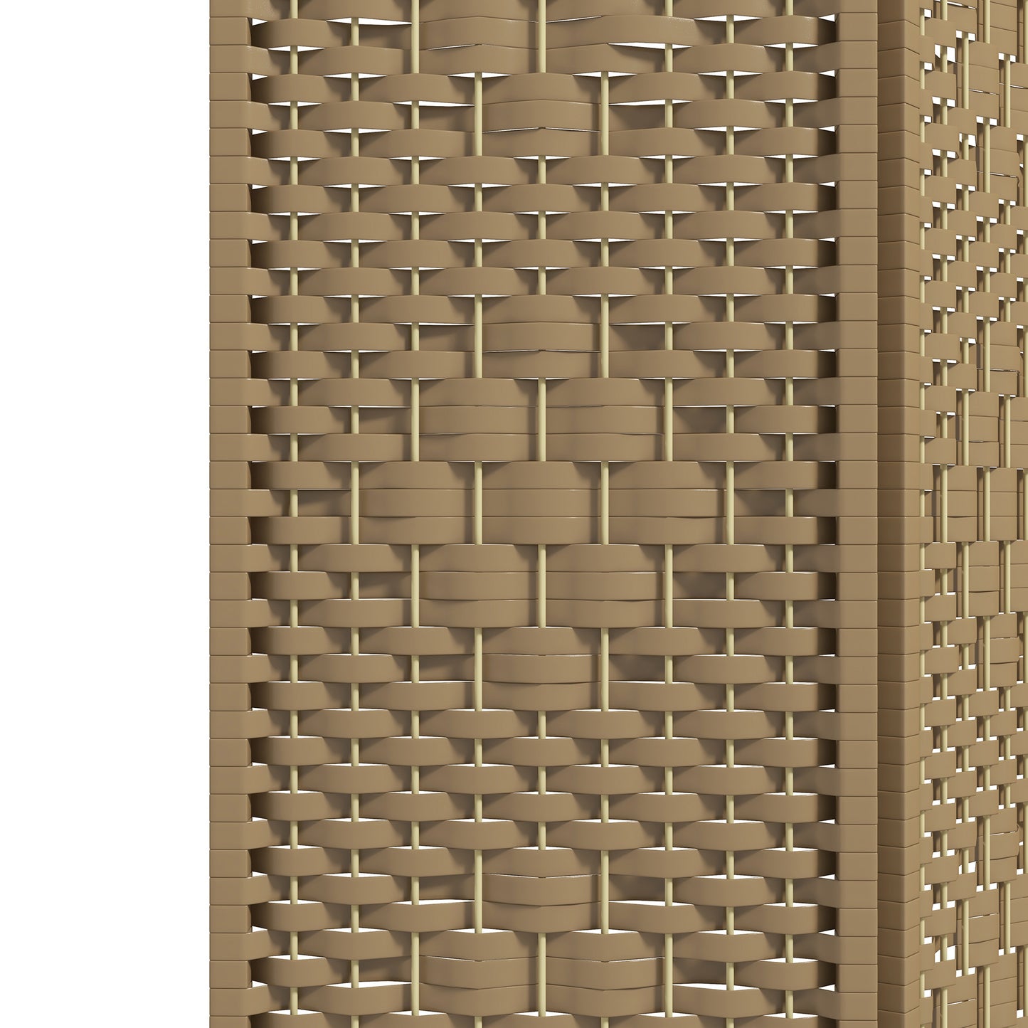 3 Panel Folding Room Divider, Freestanding Privacy Screen, Natural