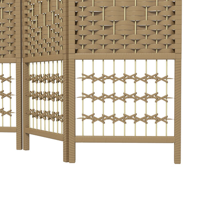 3 Panel Folding Room Divider, Freestanding Privacy Screen, Natural