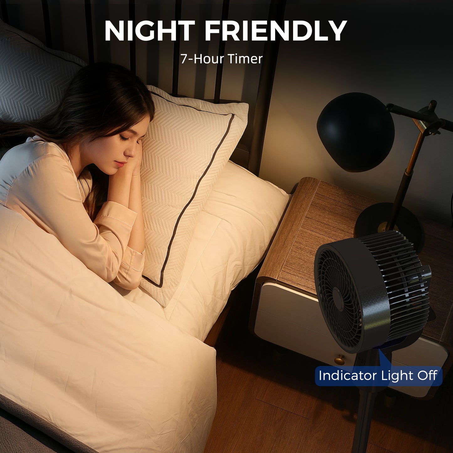 Pedestal Fan, Air Circulation Fan with Oscillating, Tilt, Black