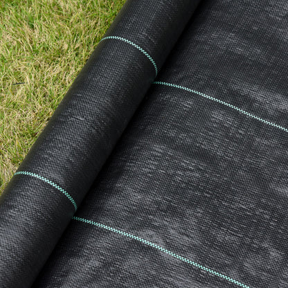 1x50m Weed Barrier Fabric Durable Convenient Design Weed Block Mat