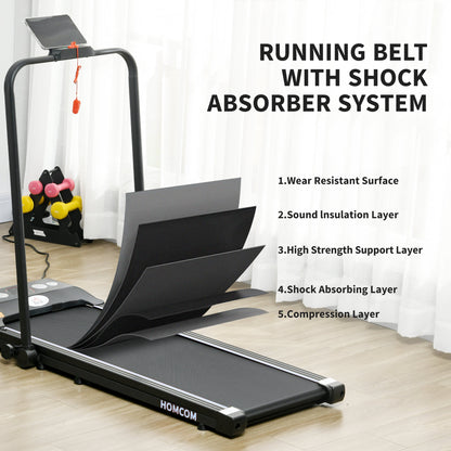 Foldable Walking Treadmill w/ LED Display, Blue