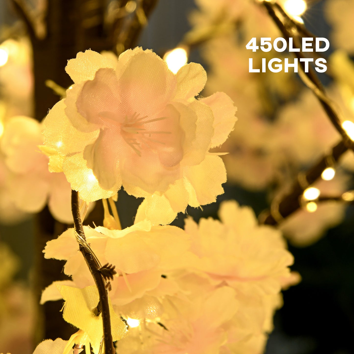 180cm Cherry Blossom Tree Light with 350 LED Lights Fake Sakura Tree