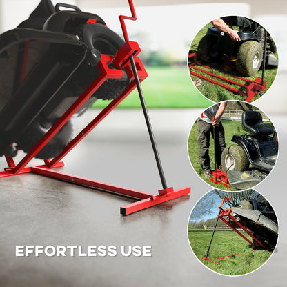 Foldable Ride On Lawn Mower Lift, 400 kg Telescopic Maintenance Jack