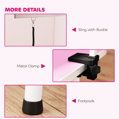 Foldable Dog Grooming Table Adjustable Arm for Small Dogs 81x49x80 cm