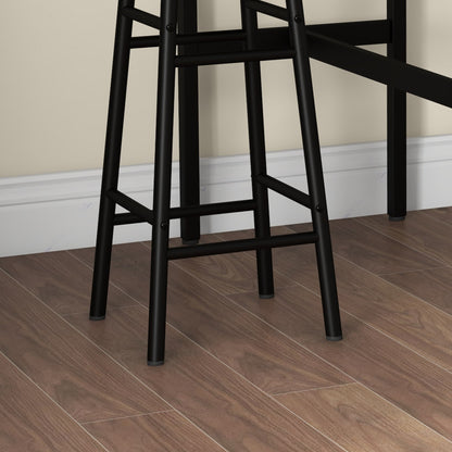 3 Piece Bar Set, Industrial Kitchen and Chair Set Rustic Brown