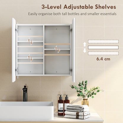 Arched Bathroom Mirror Cabinet, Wall Mounted Mirrored Cabinet