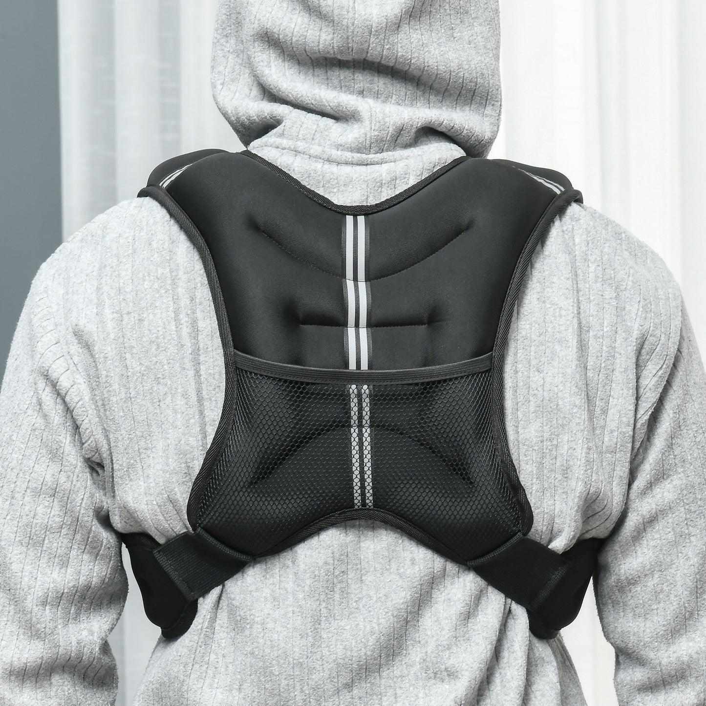 5KG Weighted Vest with Adjustable Straps, Pocket, Reflective Strips