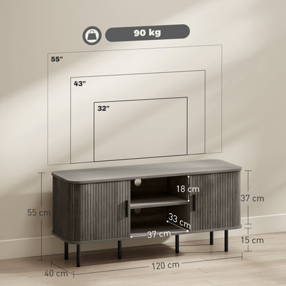 TV Unit for Living Room, TV Stand, Grey