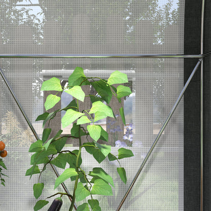 Walk-in Tunnel Greenhouse, Upgraded Structure, Mesh Door & Windows