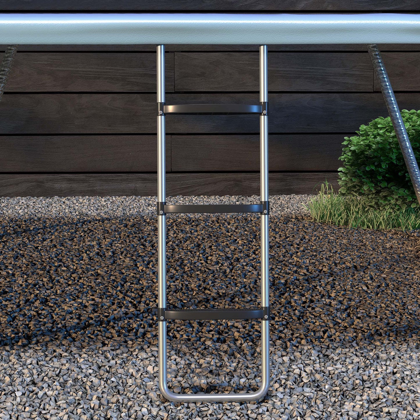 2 Steps/3 Steps Galvanised Steel Trampoline Ladder Climbing