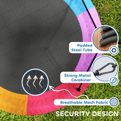 Nest Swing Heavy Duty 300kg Waterproof 120 cm Rainbow