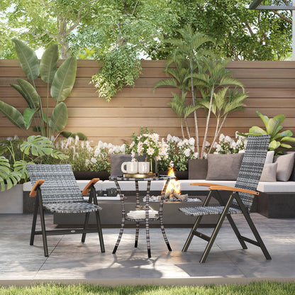 Outdoor Folding Dining Chair, Dining Chair, Light Grey
