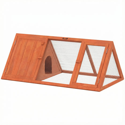 Rabbit Hutch, Wooden Guinea Pig Hutch with Run and Doors