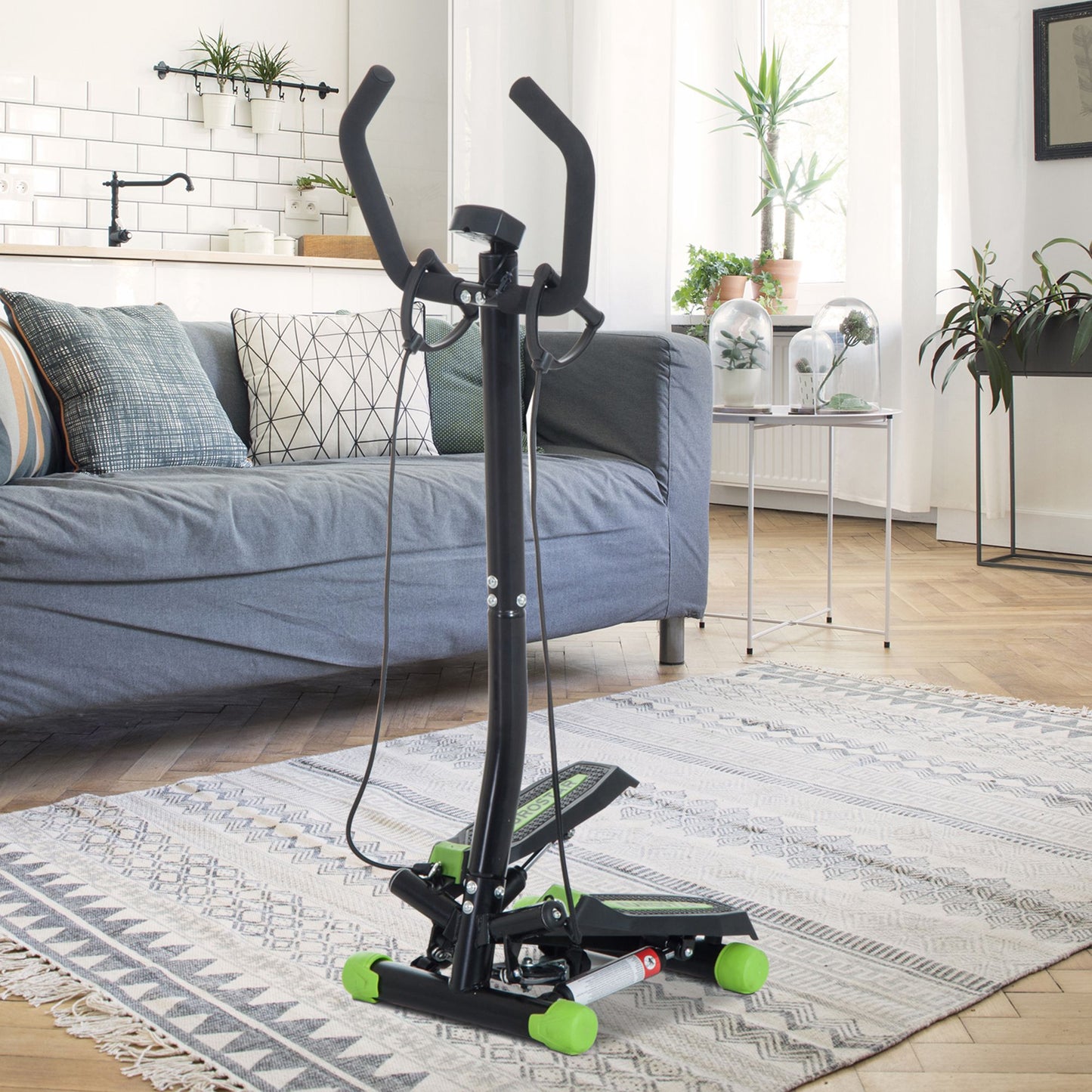 Stepper Step Machine w/ Resistance Bands Fitness Exercise Workout
