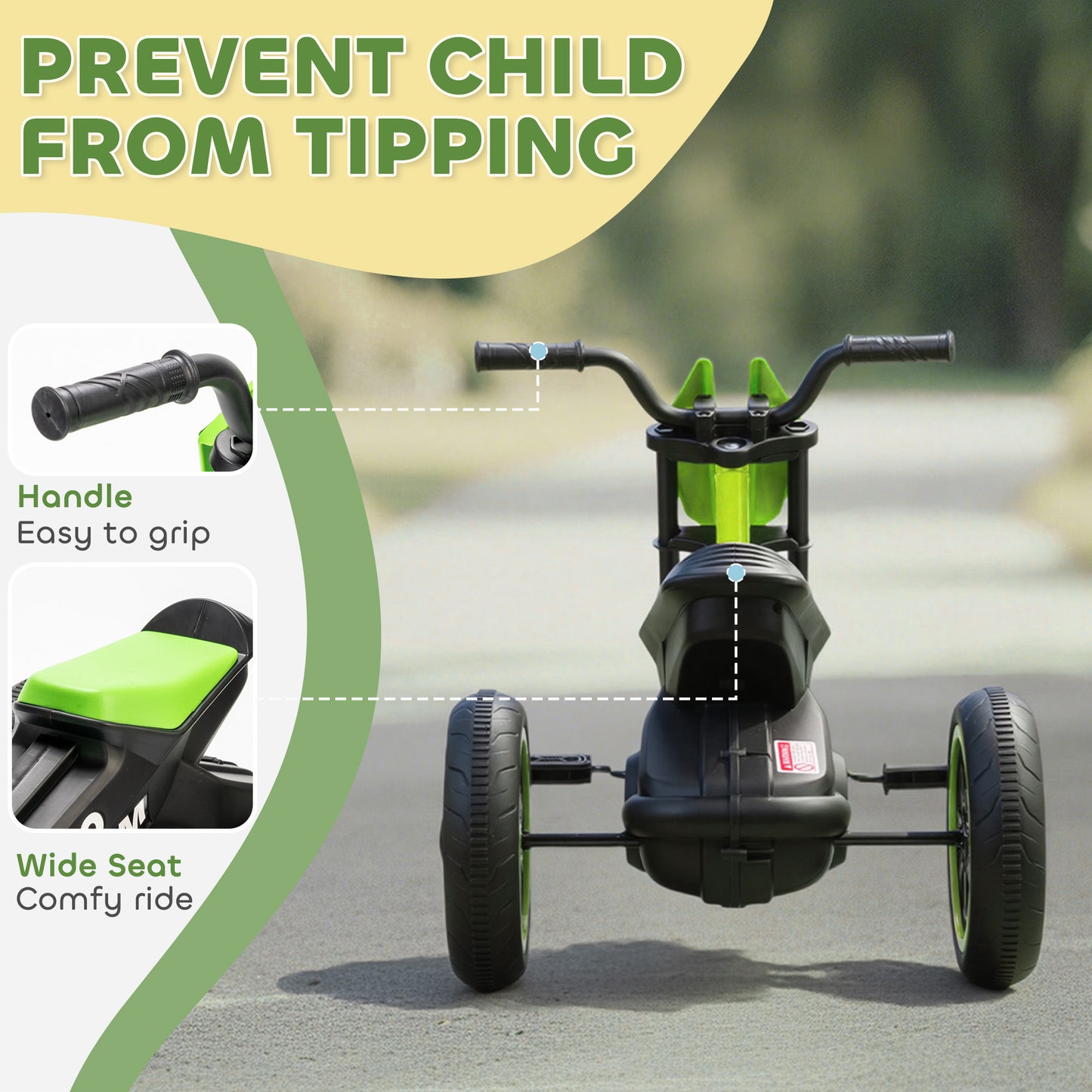 Kids Tricycle Baby Trike, 3 Wheel Toddler Balance Bike
