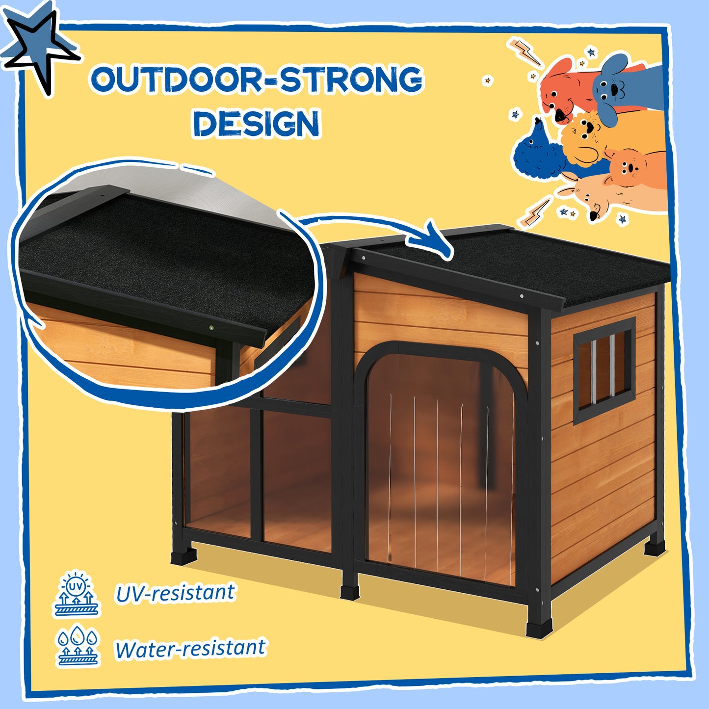 7-Piece Dog Agility Equipment, Obstacle Training Course Kit, Orange