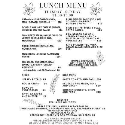 New! £20 gets you £30 to spend on Food And Drink at Ob Mizi in St. Aubin! A unique combination of Traditional and Slovenian food. Not To Be Missed!