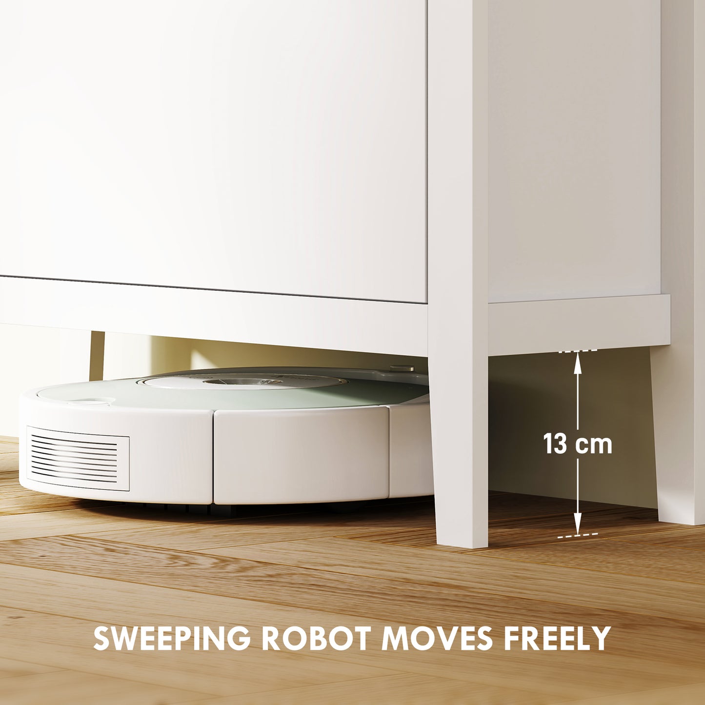 2 Drawer Shoe Cabinet with Flip Doors for Hallway, Entryway, White
