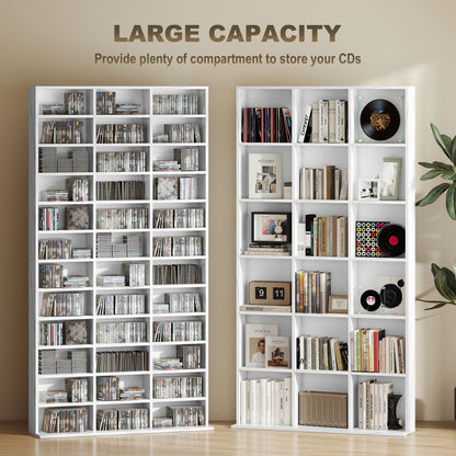 DVD CD Media Storage Rack, Video Display Unit, Marble Effect